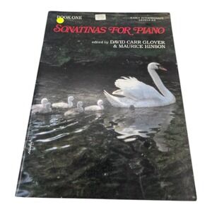Sonatinas for Piano Book One Early Intermediate Levels 4-6 Belwin Mills 1982